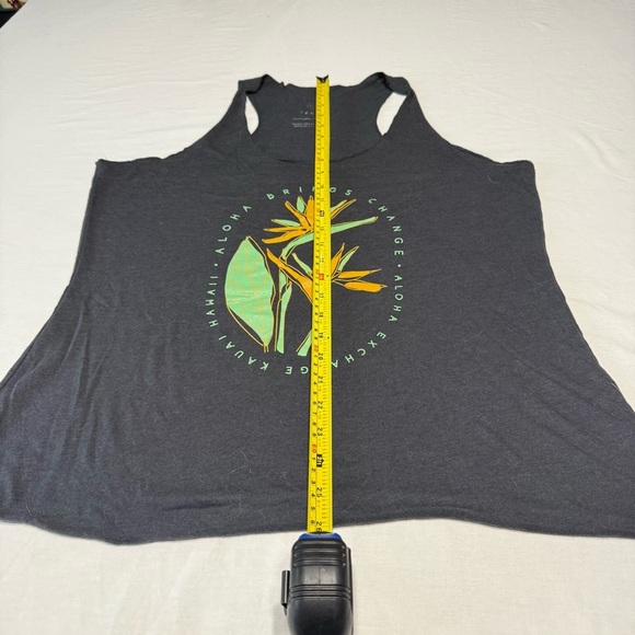 Aloha Brings change Charcoal Graphic Tank Women’s XL - Picture 4 of 6